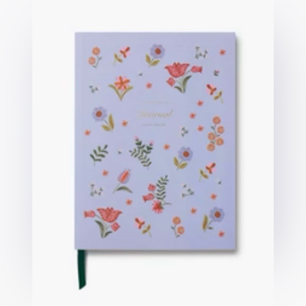 NWT Rifle Paper Co Aster Soft Cover Journal Saddle Stitch Ruled Pages